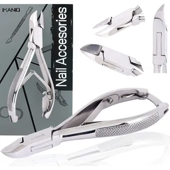 Nůžky na nehty pro tlusté zarostlé nehty stříhací kleště na kůžičky manikúra salon SPA IM-916-5,5-SLV-POL