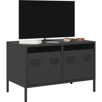 Nábytek vidaXL TV skříňka 68 x 39 x 43,5 cm ocel válcovaná za studena [851233] Barva: Černá