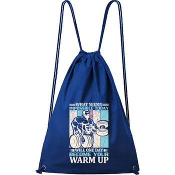 Městský batoh DOBRÝ TRIKO Bavlněný batoh Warm UP Barva: Královsky modrá