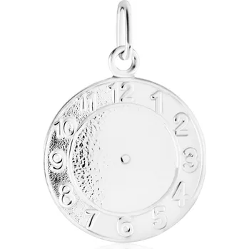 Přívěsek GEMMAX Křtící hodiny z bílého zlata stříbrná