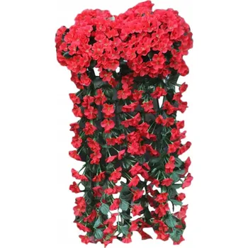 umělá květina KVĚTINOVÁ GIRLANDA závěs umělé květy převislá