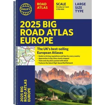 2025 Philip's Big Road Atlas of Europe - Philip's Maps