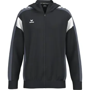 Chlapecká bunda ERIMA CELEBRATE 125 TRÉNINKOVÁ BUNDA S KAPUCÍ - DĚTSKÁ - Černá, Tmavě šedá - velikost 164
