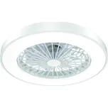 ACA Lighting bílý stropní ventilátor se stmívatelným LED svítidlem SMART 50cm s dálkovým ovládáním FANOKWH20G