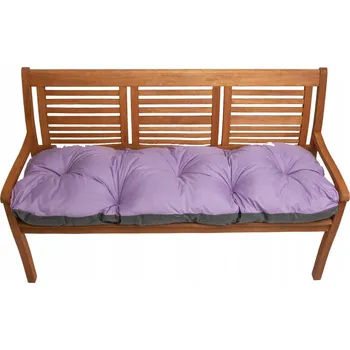 Podsedák Sedák na lavičku 120x60 cm, polštář na zahradní nábytek, světle fialová