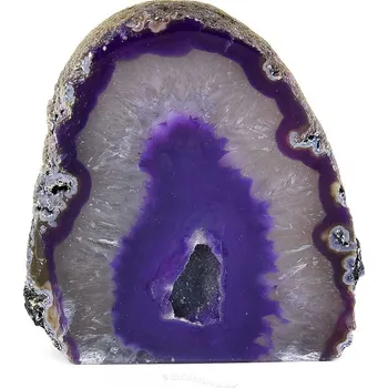 Sběratelství Geoda s dutinou fialový achát 203g (Brazílie)