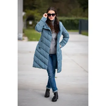 Zimní bunda 1527 Fly Itálie barva: zelená-petrolejová, velikost: L