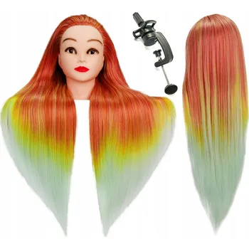 Kadeřnická tréninková hlava Iza Thermal Hair 60 cm Mix-Th-A4 MIX-TH-A4