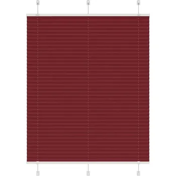 Roleta vidaXL Plisovaná roleta 110x150 cm Šířka látky 109,4 cm [4015196] Barva: Vínová