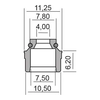 Těsnění motoru Gufero RMS 100669210 ventilový stonek PIAGGIO/VESPA Beverly 400 2006-2010