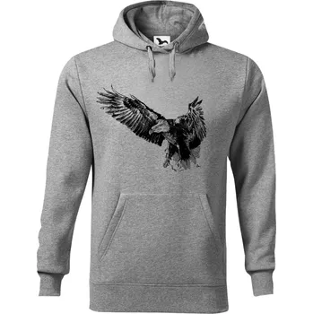 Dámská mikina Mikina - Orel Barva: Šedá (12), Velikost: M, Střih: Pánské