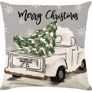 Povlak na polštářek Vánoční Povlak na Polštář Truck Merry Christmas 45x45 cm
