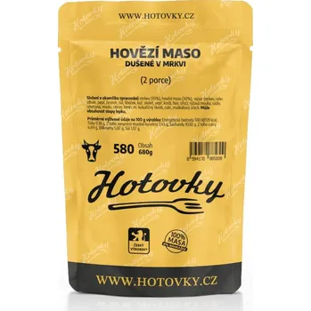 Hotové jídlo Hotovky Hovězí maso dušené v mrkvi (2 porce)