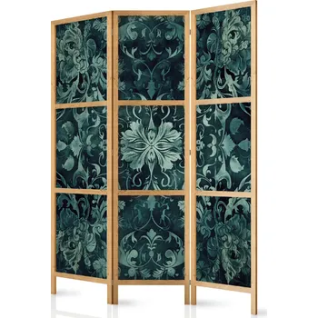 Paraván Japonský paraván - Koberec s orientálním vzorem: Smaragdové ozdoby a obnošené vzory Velikost: 135x172 cm