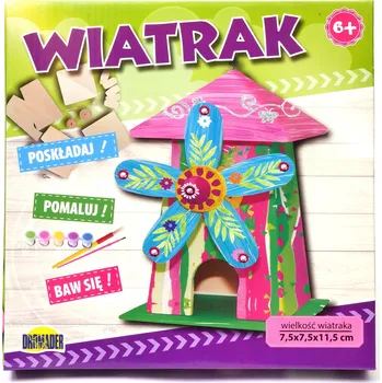 ostatní stavebnice Dřevěný větrný mlýn - krmítko pro ptáky, stavebnice (DIY)