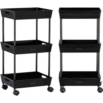 Asistent kadeřníka vozík stůl na kolečkách pro barvení G30-ST001A do kosmetického salonu skříňka se zásuvkami G30-ST001A-BLACK