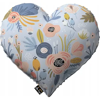 Polštář Žluté Tipi Polštář Srdce Lásky z minky