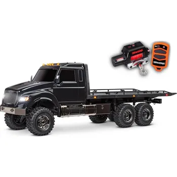 autíčko Traxxas TRX-6 Ultimate RC Hauler 6x6 1:10 RTR s navijákem černý - TRA88086-84-BLK