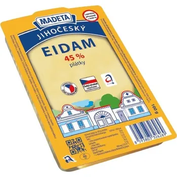 Madeta Jihočeský eidam 45% plátky