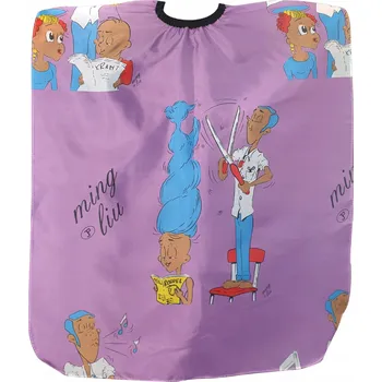 Dětský zástěra pro dětské kadeřnictví plášť 120 cm PEL-80-DOCTOR-PURPLE