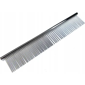 hřeben Ocelový hřeben na česání psa kočky Groomerski stříbrný GRZ151