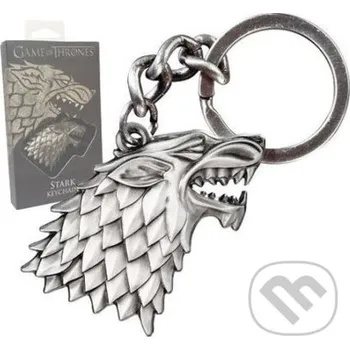 Doplněk ke knize Kovová kľúčenka Game Of Thrones: 3D erb Stark v darčekovej krabičke