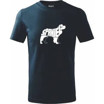 Chlapecké tričko Kokršpaněl - Tričko dětské bavlněné - 134 cm/8 let ( Námořní modrá (velmi tmavá - téměř černá) )