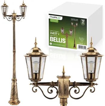 Dekorativní svítidlo Lumiled Svítidlo zahradní Stojící LED Sloupek 200cm E27 Lucerna externí Dekorační BELLIS LUMILED