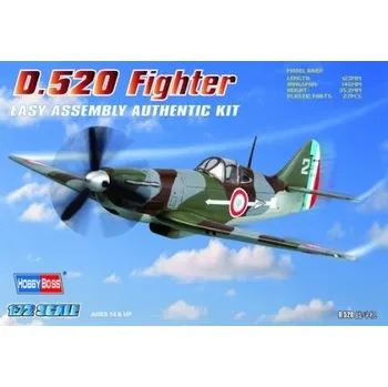 Plastikový model Plastikový model letadla Hobby Boss 80237 D.520 Fighter 1:72