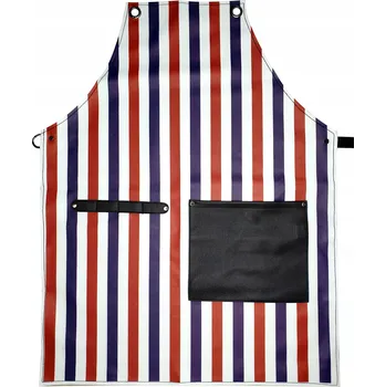 Profesionální ochranný zástěra z nylonu s pruhy pro holiče 1444A