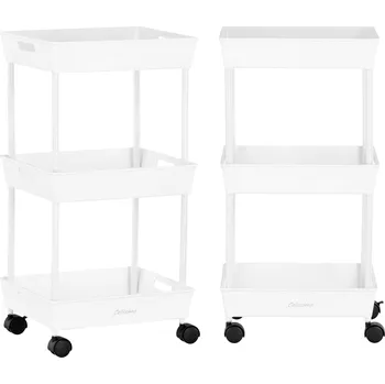 Asistent kadeřníka vozík stůl na kolečkách pro barvení G30-ST001A do kosmetického salonu skříňka se zásuvkami G30-ST001A-WHITE
