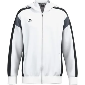 Pánská větrovka ERIMA CELEBRATE 125 TRÉNINKOVÁ BUNDA S KAPUCÍ - PÁNSKÁ - Bílá, Černá - velikost XXXL