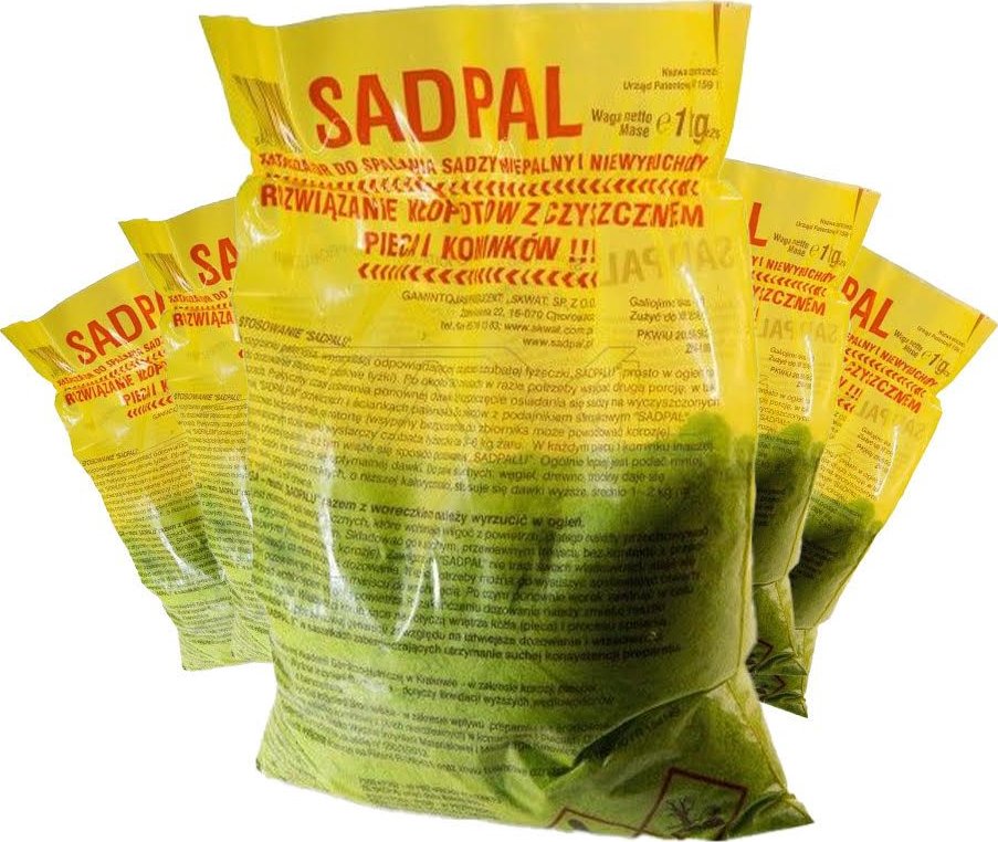 VÝHODNÝ SET 5 ks - Čistič komína a všech částí kotlů SADPAL 5 kg