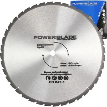 Pilový kotouč MAR-POL Kotouč pilový s SK plátky (vidiový), 600x40Tx32mm POWER BLADE