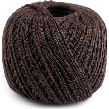 Bavlněný provázek macrame Ø2 mm Varianta: 4 hnědá tmavá, Balení: 1 ks