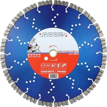 Řezný kotouč Kotouč řezný diamantový 350x15x25,4/20mm RAPID ARROW