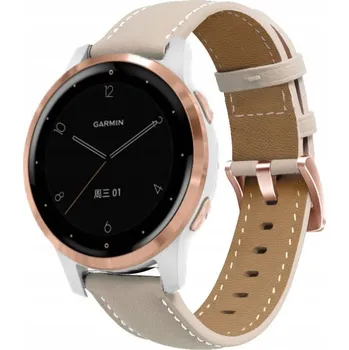 Řemínek na hodinky Pásek Erbord pro Garmin 18 mm béžový