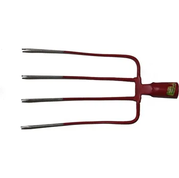 Vidle Vidle, 4 hroté, bez násady, červené MAR-POL