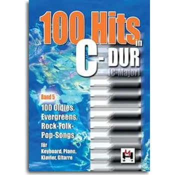 100 Hits In C Major (noty na klavír, zpěv, akordy na kytaruv)