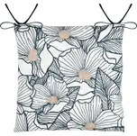 Podsedák na židli EUGENIE bílá/modrá 38x38x4 cm France