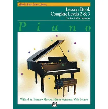 Alfred's Basic Piano Library Lesson 2-3 Complete For The Late Beginner (noty na klavír)