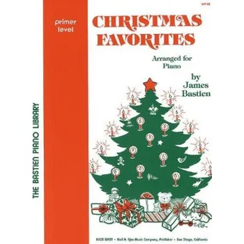 Bastien Piano Library: Christmas Favourites Primer (noty na klavír, zpěv, akordy na kytaru)