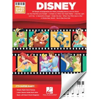 Disney - Super Easy Songbook (noty na super snadný klavír)