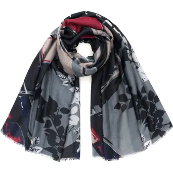 Šátek Art Of Polo Dámský šátek Shokoh černo-šedá One size