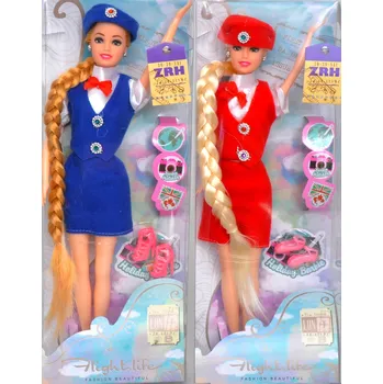 Panenka LALKA Modelka Velká PANENKA 30 cm LETUŠKA ohebná