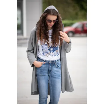 Kabátek s kapucí Lamiar 33396 barva: šedá