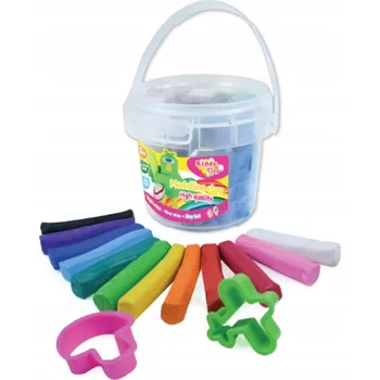 kreativní sada Kreativní sada pro děti Kiddy Clay: 12 modelín + 2 formičky v kyblíku