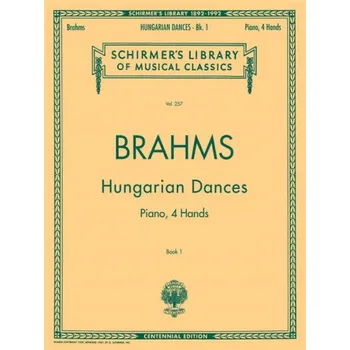 Johannes Brahms: Hungarian Dances - Book 1 (noty na čtyřruční klavír)