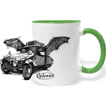 Hrnek - Velorex netopýr Barva: Zelená