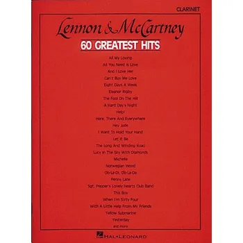 Lennon & McCartney: 60 Greatest Hits - Beatles (noty na klarinet)